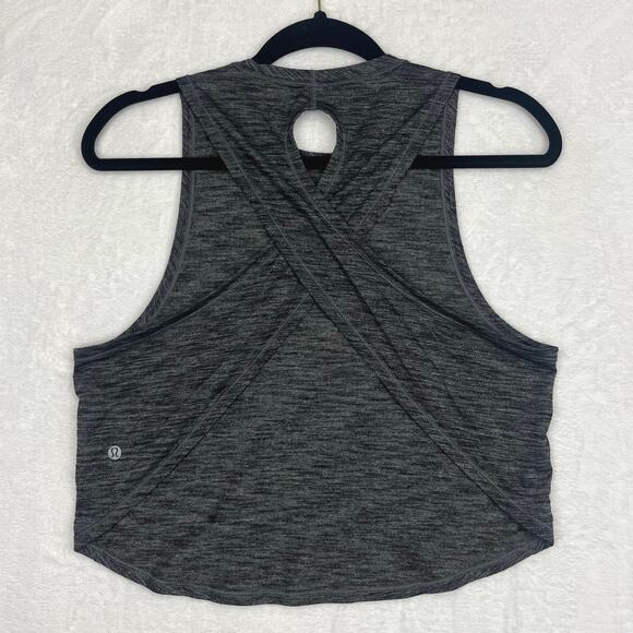 Lululemon Fast As‎ Light Muscle Tank Women’s Sz 4/6 Small Heathered Black W1NISS - Picture 5 of 12